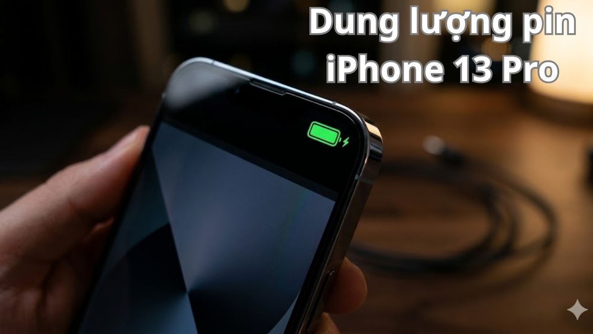 Dung lượng pin iPhone 13 Pro bao nhiêu mAh? Đánh giá chi tiết